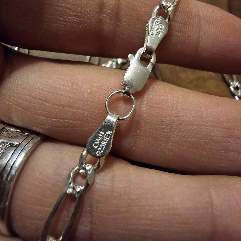 Sterling Silver Figaro Necklace